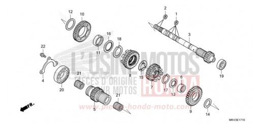 GETRIEBE (HAUPTWELLE) NSS750M de 2021